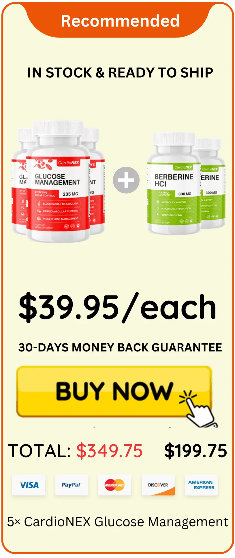 CardioNEX Glucose Management offer price